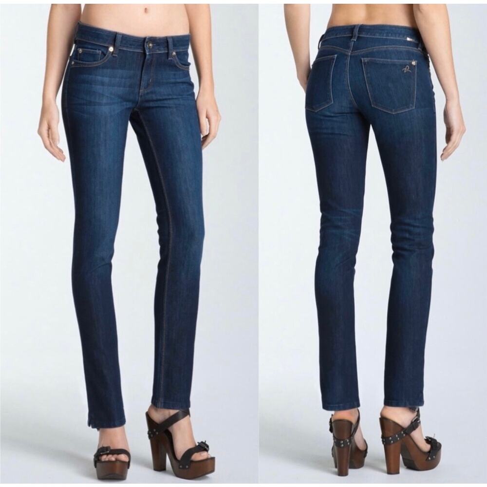 DL1961 Women’s 27 Denim Angel Mid-Rise Skinny Ankle Jeans 4Way Stretch Everyday